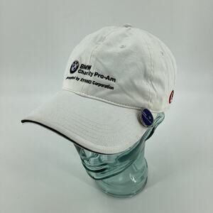 BMW Charity Pro Am Adjustable Size Cap Hat & Ball Marker White 281